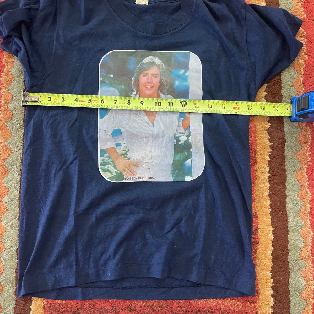 Vtg 78 Shaun Cassidy Joe Hardy TV Promo T Shirt Single Stitch Screen Stars USA S - Picture 10 of 11